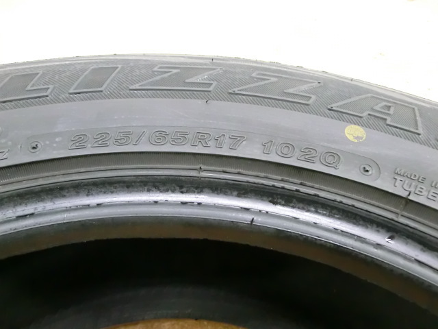 L-3820 中古スタッドレス ブリヂストン BLIZZAK DM-V1 225/65R17 102Q (4本)_画像4