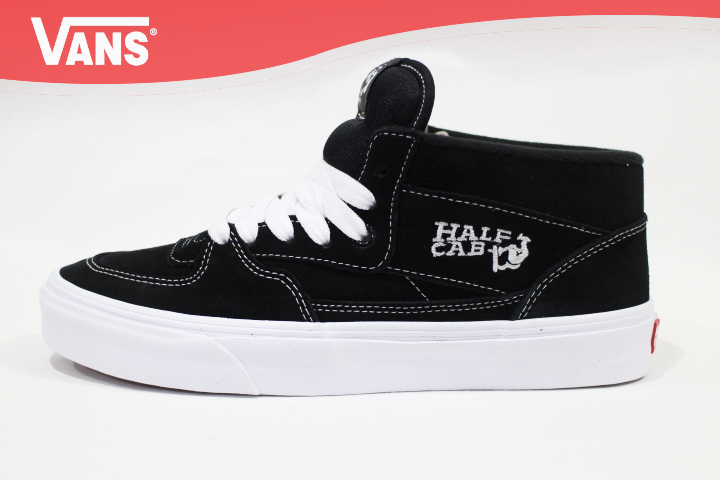 海外限定】 ☆VANS☆26.5cm☆HALF CAB☆ブラック/ホワイト☆ シューズ