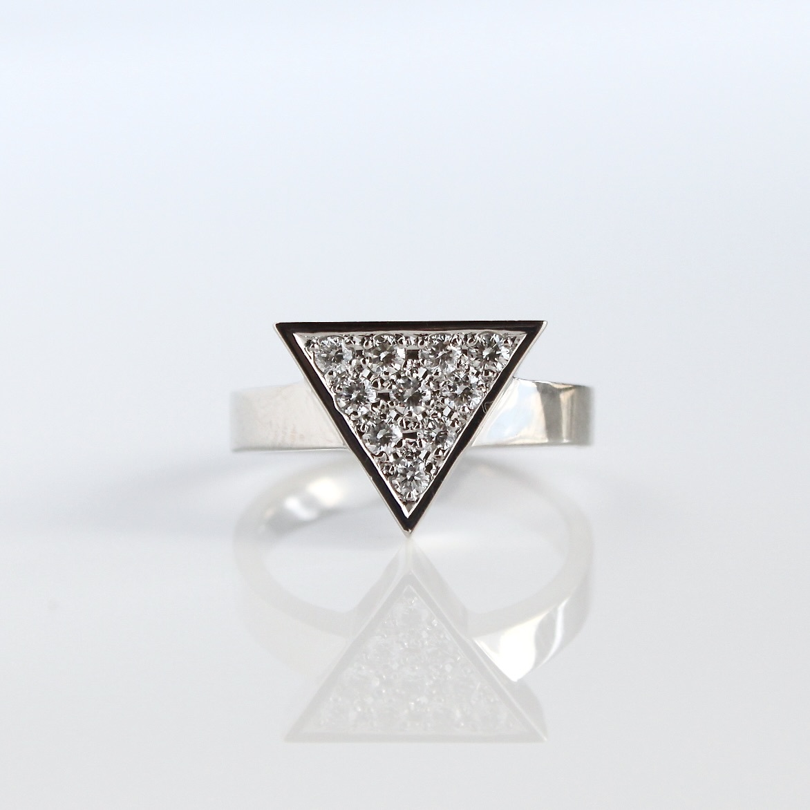 プラチナ ダイヤ リング 指輪 Pt diamond ring 三角 0.53ct