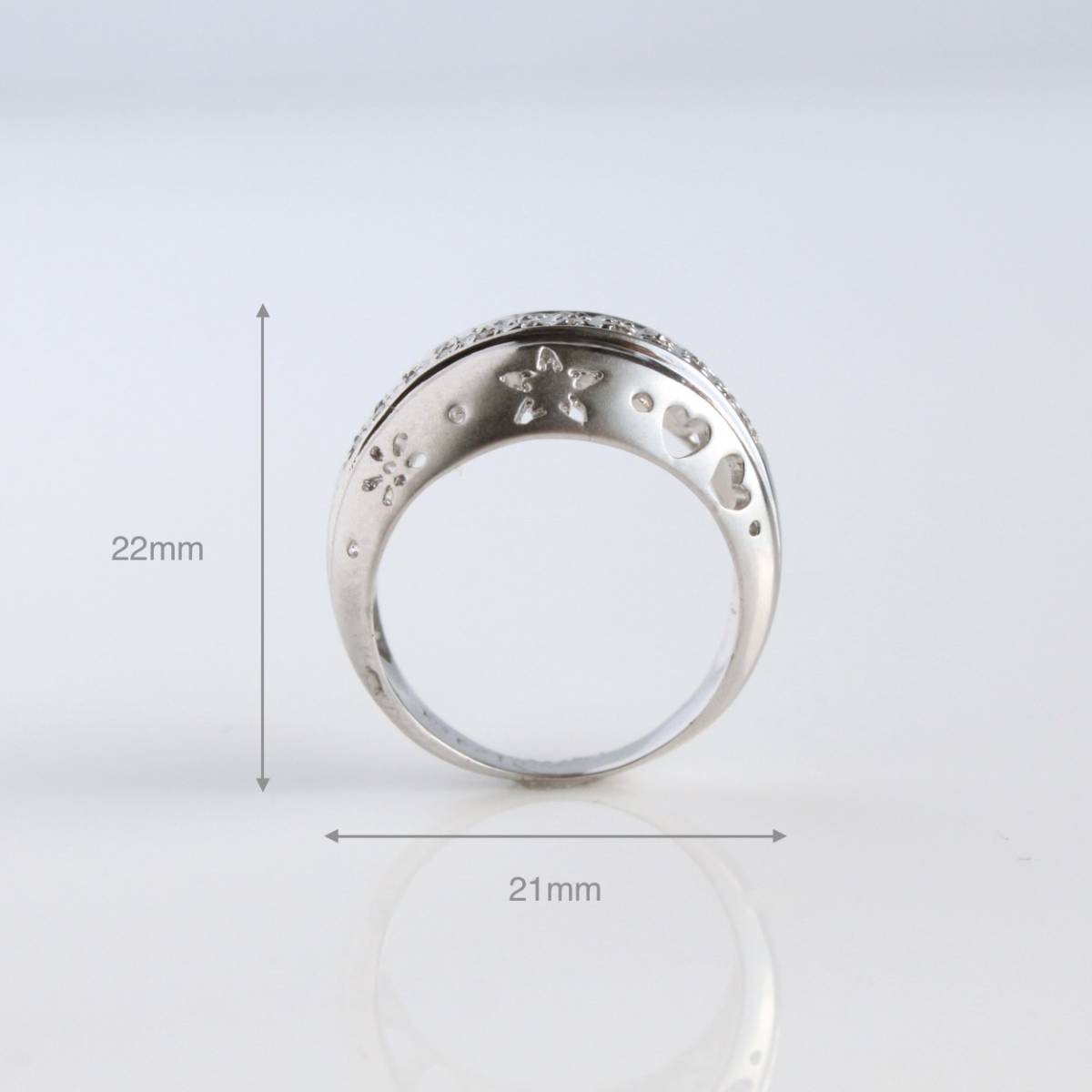 K18WG ダイヤ リング 指輪 gold diamond ring 0.19ct | alfasaac.com