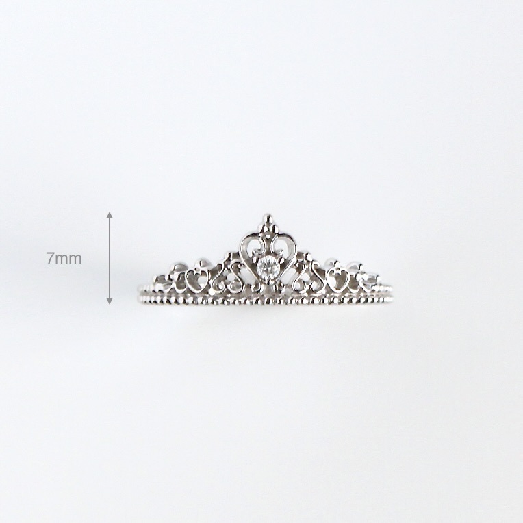 K18WG ダイヤ リング 指輪 ティアラ gold diamond ring tiara｜PayPay 