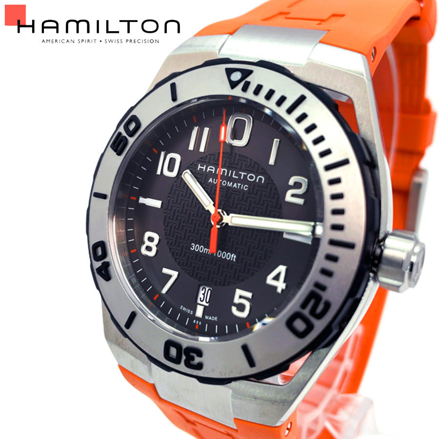 正規品 HAMILTONハミルトンKhaki Navyカーキネイビー男性腕時計 
