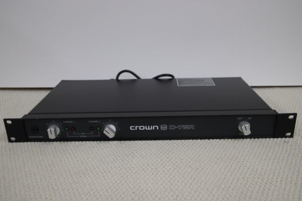 高価値】 Crown クラウン D75A Power Amplifier パワーアンプ (1230748