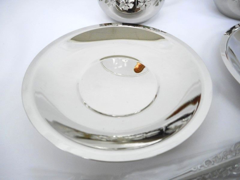 ジャパンシルバー JAPAN SILVER カップ&ソーサー 2客セット ジャパンシルバー JAPAN SILVER カップ&ソーサー 2客セット