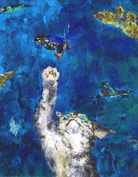 絵画 日本画 元日展 船水徳雄 先生 美術品 絵画/タペストリ