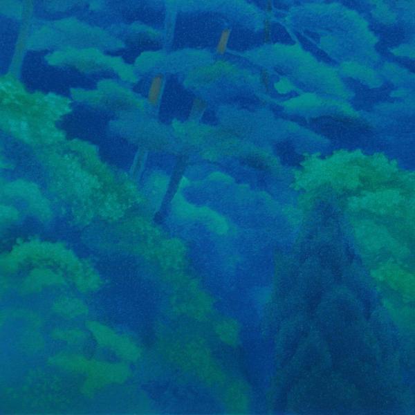 真作】【WISH】東山魁夷「月の出」オリジナルリトグラフ 約12号 大作
