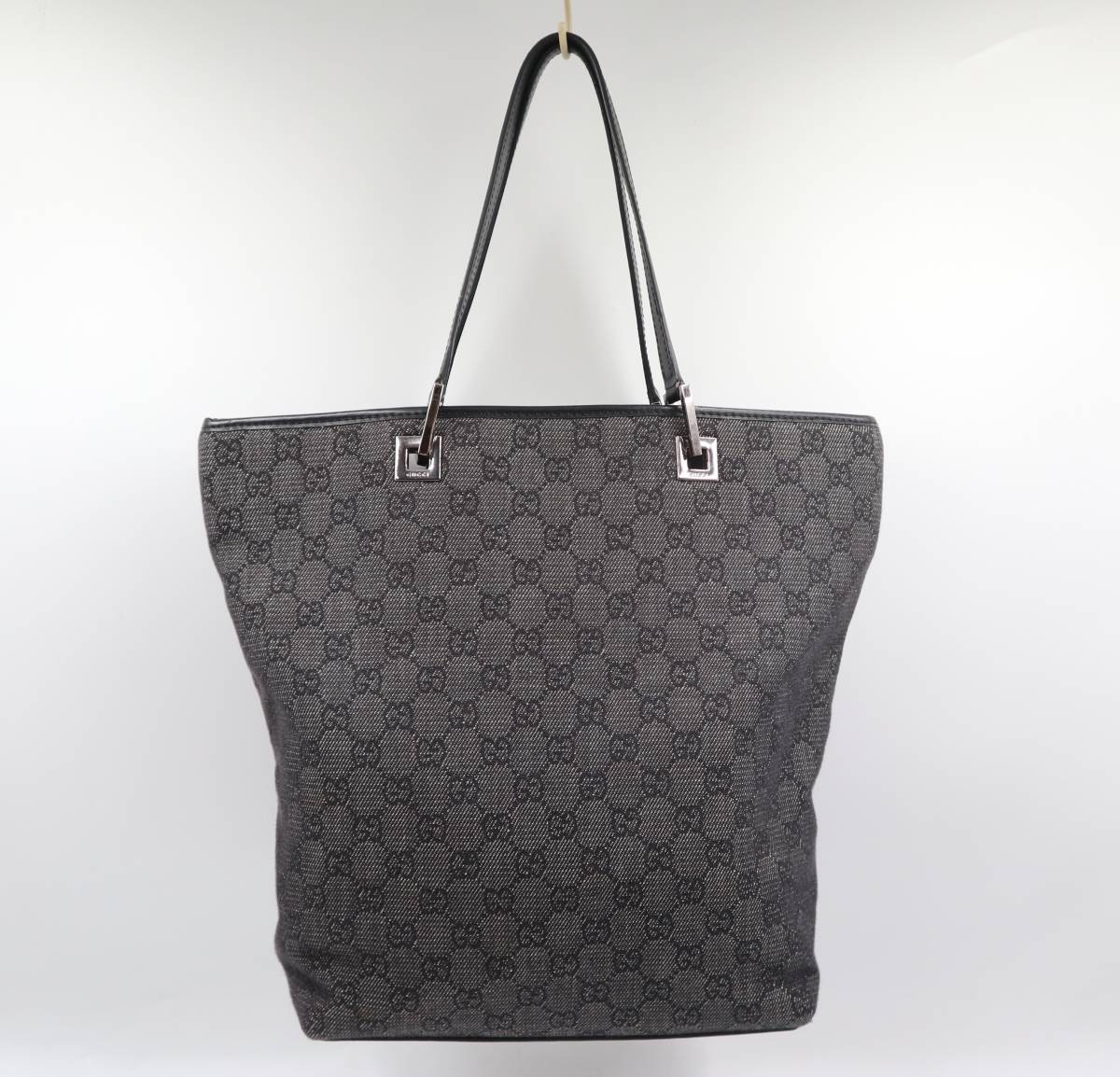 ☆GUCCI グッチ 31243 3444 GGキャンバス×レザー シルバー金具 トート