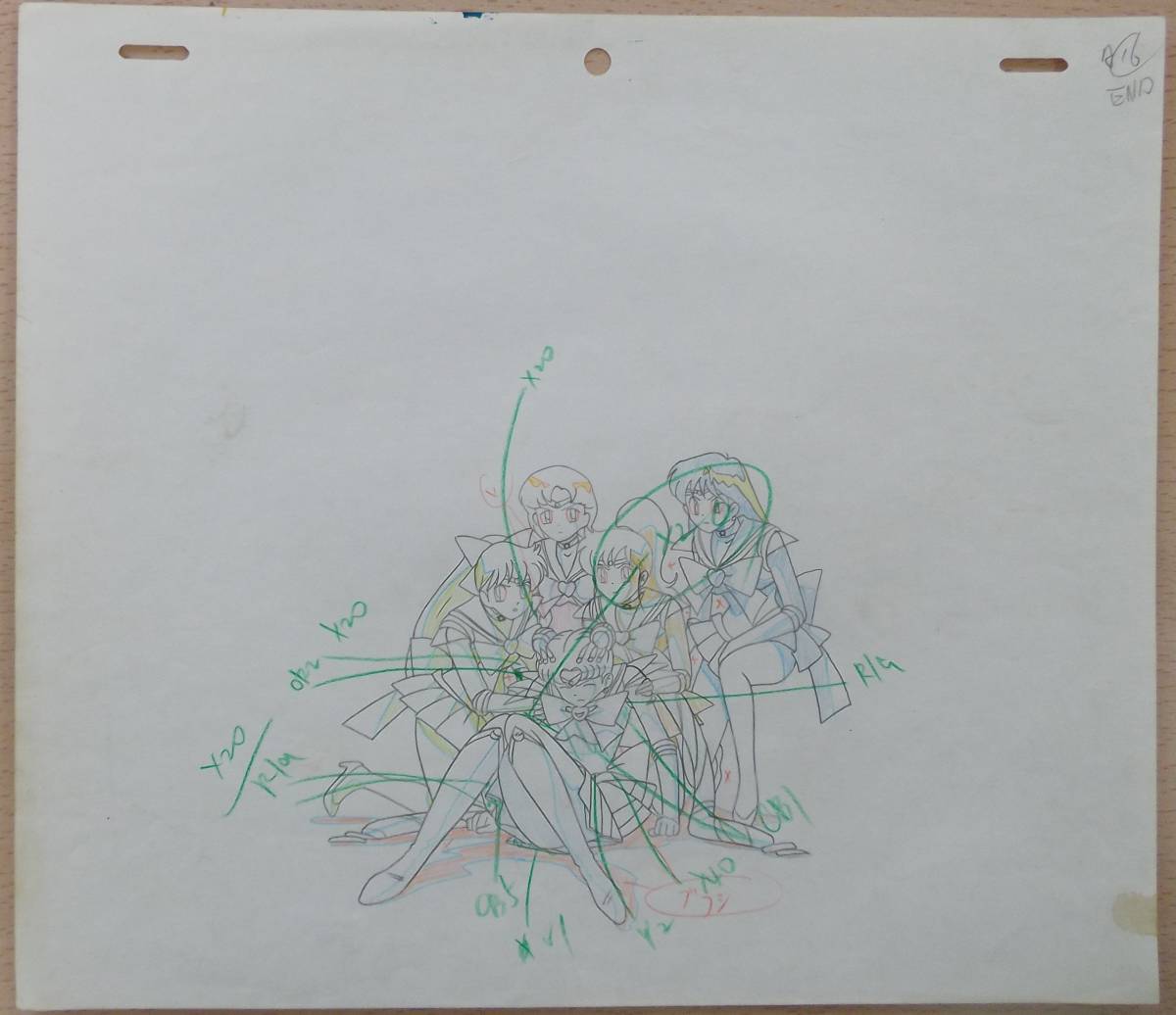 アニメ『美少女戦士セーラームーン』のセル画(動画付) 約26cm