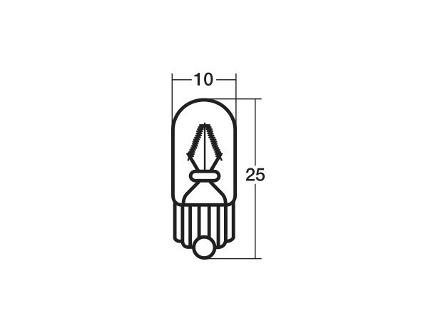 12V 5W T10 W2.1X9.5d ウェッジベース電球 WB127 ポジション ライセンスランプ スタンレー STANLEY 10個_画像3