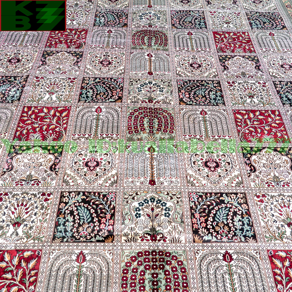 【贅沢敷物】ペルシャ 絨毯 シルク★240ｘ310ｃｍ 100％ ハンドメイド カーペット ラグ 住まい インテリア 応接間 リビング 高級 装飾 V94_画像4