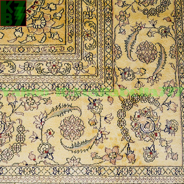 【贅沢敷物】ペルシャ 絨毯 シルク★274ｘ274ｃｍ 100％ ハンドメイド カーペット ラグ 住まい インテリア 応接間 リビング 高級 装飾 W54_画像7