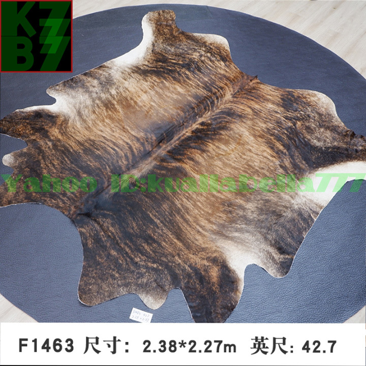 ○手数料無料!! 一枚仕上げブラジル産カウハイド牛革カーペットラグ ...