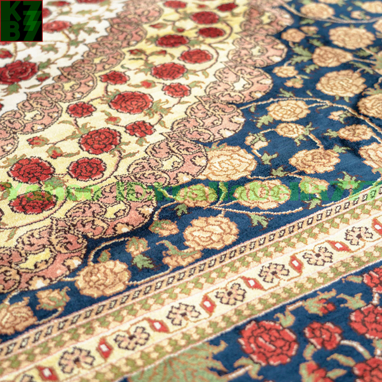 【贅沢敷物】ペルシャ 絨毯 シルク★310ｘ430ｃｍ 100％ ハンドメイド カーペット ラグ 住まい インテリア 応接間 リビング 高級 装飾 X37_画像7
