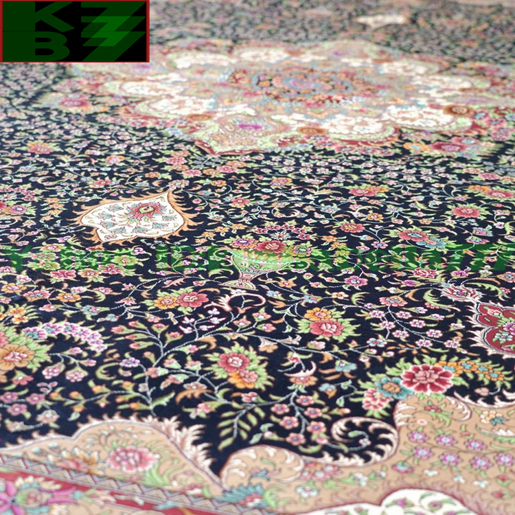 【贅沢敷物】ペルシャ 絨毯 シルク★310ｘ430ｃｍ 100％ ハンドメイド カーペット ラグ 住まい インテリア 応接間 リビング 高級 装飾 X24_画像5