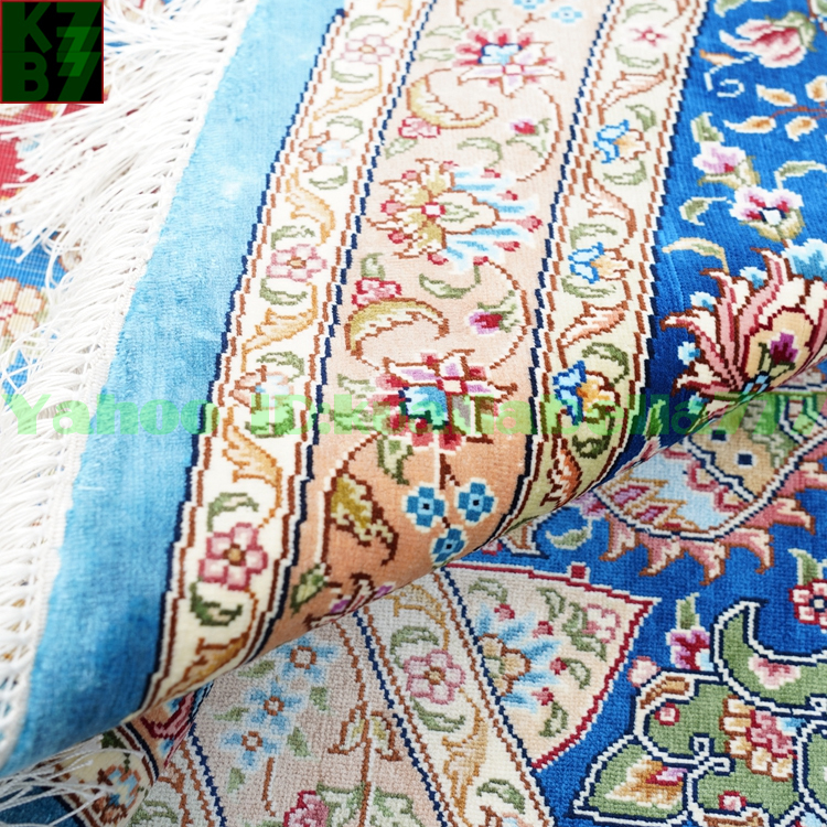 【贅沢敷物】ペルシャ 絨毯 シルク★310ｘ310ｃｍ 100％ ハンドメイド カーペット ラグ 住まい インテリア 応接間 リビング 高級 装飾 W58_画像6