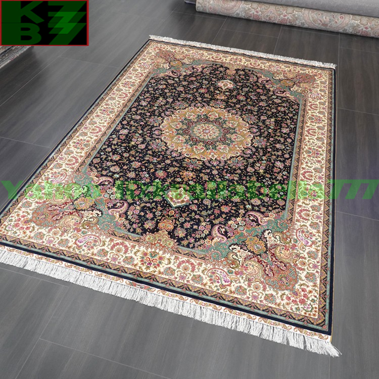 [ luxury rug ]peru car .. silk *180x270cm 100% hand made carpet rug house interior reception interval living high class equipment ornament W37