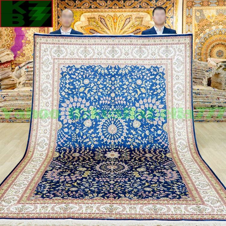 【贅沢敷物】ペルシャ 絨毯 シルク★180ｘ270ｃｍ 100％ ハンドメイド カーペット ラグ 住まい インテリア 応接間 リビング 高級 装飾 W28_画像1