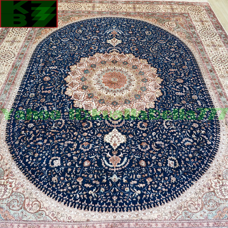 [ luxury rug ]peru car .. silk *240x310cm 100% hand made carpet rug house interior reception interval living high class equipment ornament W09