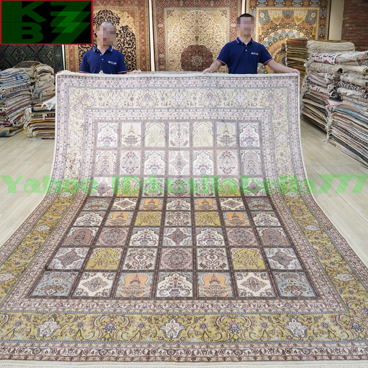 [ luxury rug ]peru car .. silk *240x310cm 100% hand made carpet rug house interior reception interval living high class equipment ornament W07