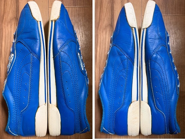 箱付き良品、ビンテージ、レア!PUMA プーマ FITNESS フィットネス 1980代台湾製 青 24cm US6 クライド スエード リーボック フリースタイル_画像7