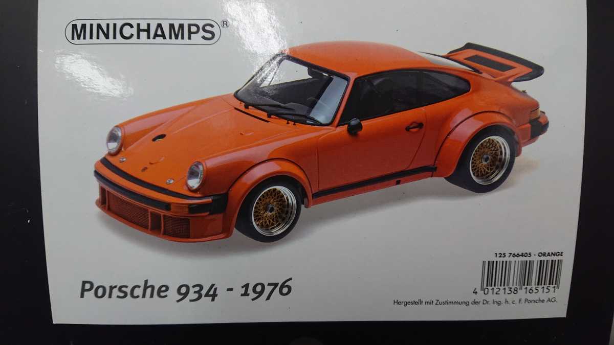 ミニチャンプス 1/12 ポルシェ 934 porsche934 1976 オレンジ www