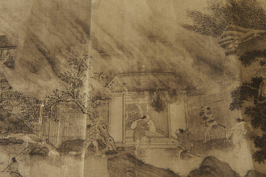 倭寇図巻 明仇十州台湾奏凱図 』 工芸 巻物 紙本 書画 巻 倭寇図巻 明仇十州台湾奏凱図 』 工芸 巻物 紙本 書画 巻