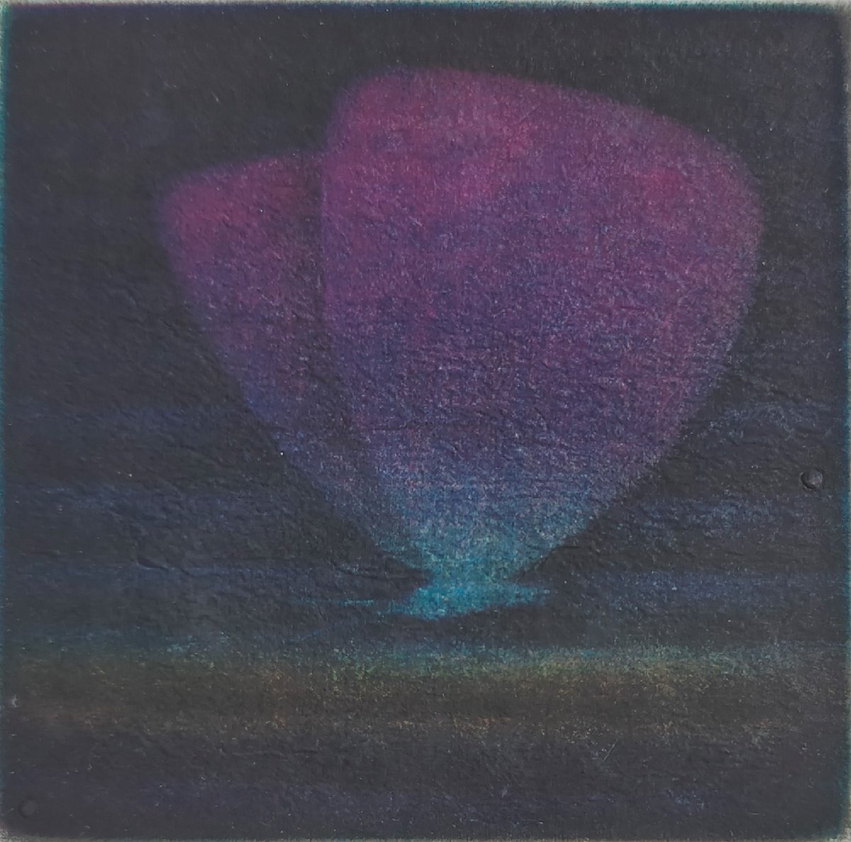 上品なスタイル 浜口陽三 青紫色の蝶 1982-89年 メゾチント ed.145 