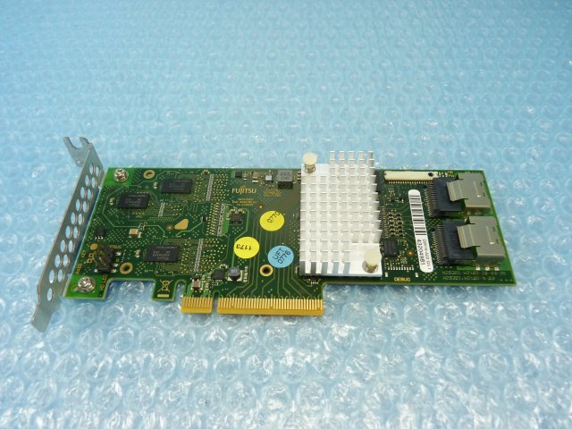 1LQH // 富士通 D2616-A22 GS1 RAID Ctrl SAS 6G 5/6 512MB PCI-Express 80mmブラケット // Fujitsu PRIMERGY TX120 S3 取外_画像4