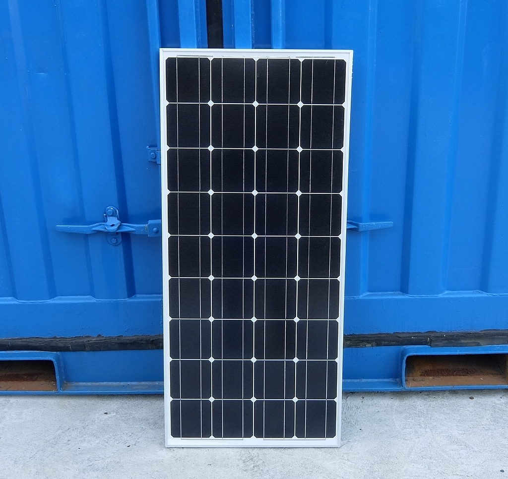 高効率 単結晶 100W ソーラーパネル 4枚セット 合計400W 太陽光発電 