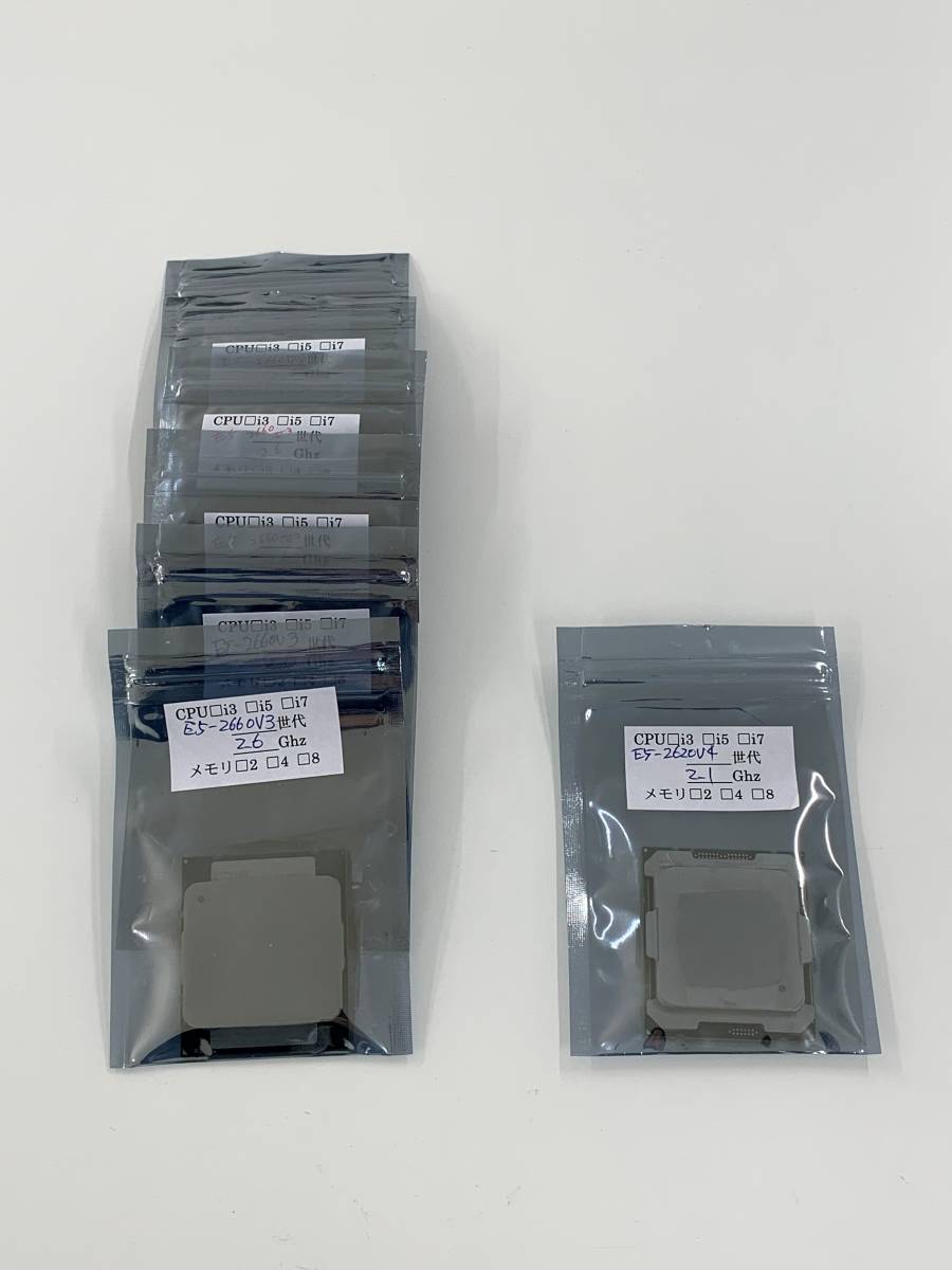 【22個セット】CPU　INTEL Xeon E5-2609V3 / E5-2623V3 / E5-2630V3 / E5-2637V3 / E5-2660V3 / E5-2620V4【送料無料】管理番号：C025_画像2