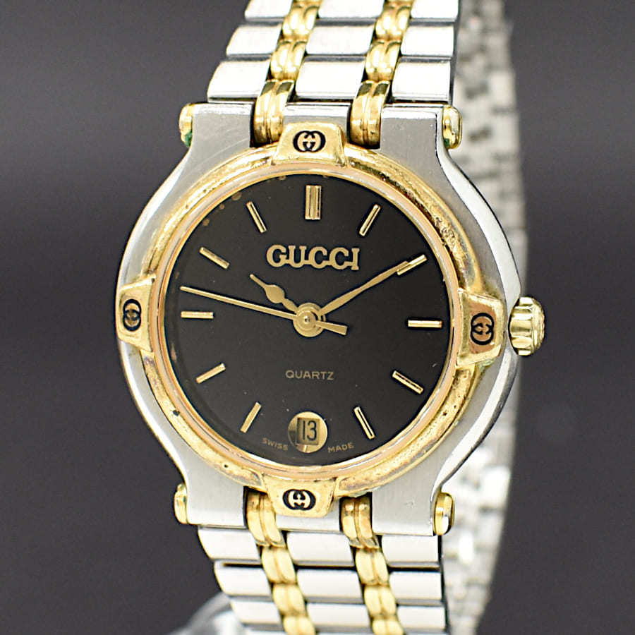 1円 正規品 GUCCI グッチ 腕時計 9000L レディース クオーツ SS×GP 1円 正規品 GUCCI グッチ 腕時計 9000L レディース クオーツ SS×GP