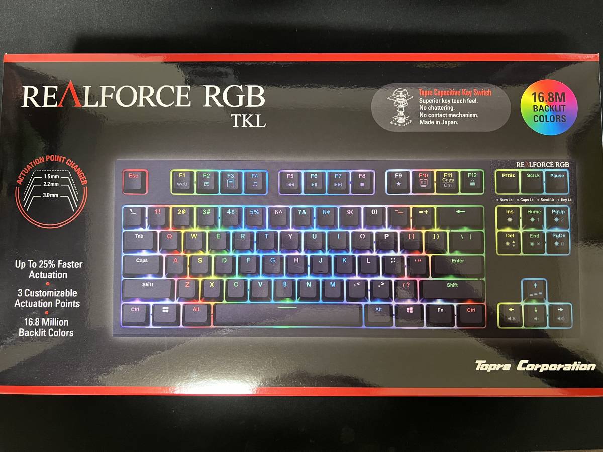 東プレ REALFORCE R2 RGB TKL US R2TLA-US4G-BK【送料無料】 www