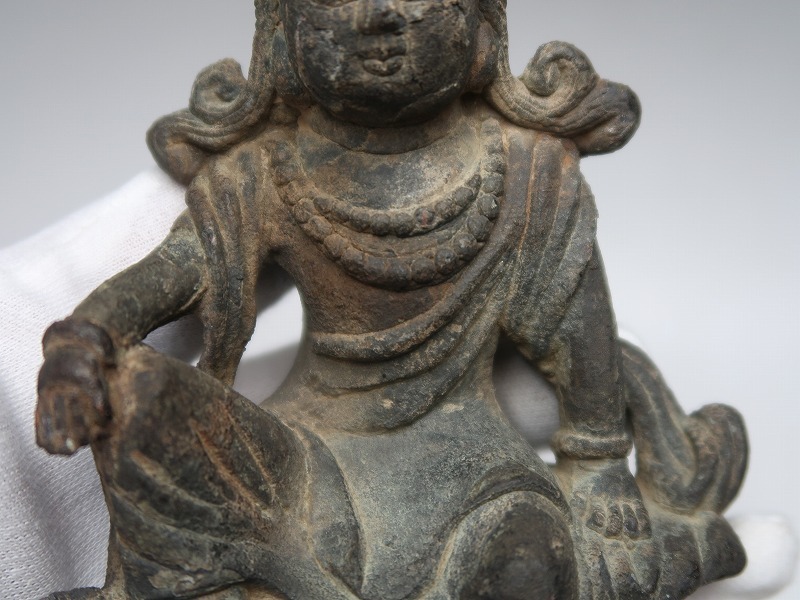 集】041301古銅製 仏像 観音像 中国清時代仏教美術 390