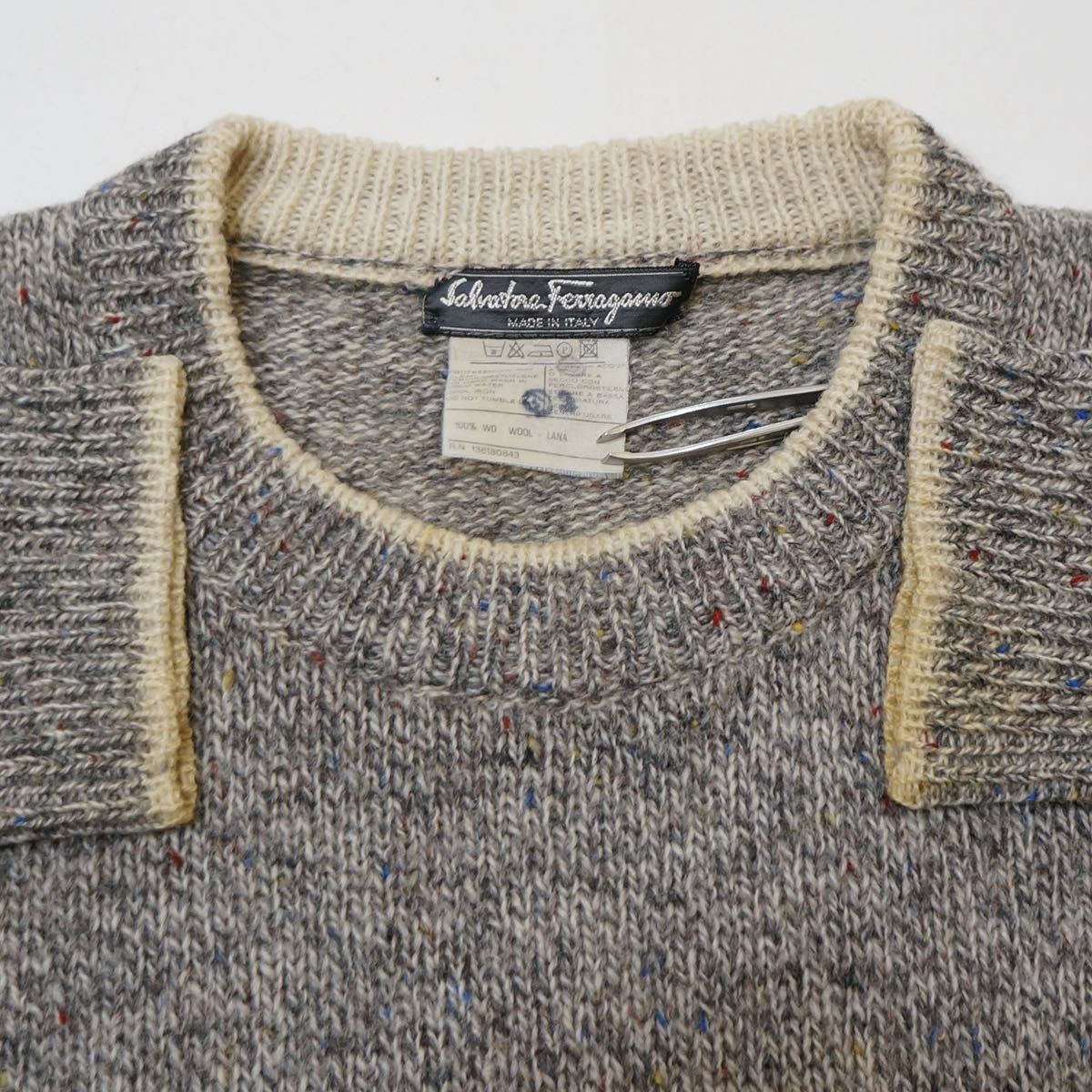 80s Salvatore Ferragamo vintage knit 【正規販売店】 www