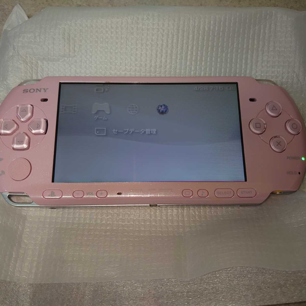 美品】PSP3000本体一式箱説付 ブロッサムピンク/PSP3000 blossom_pink