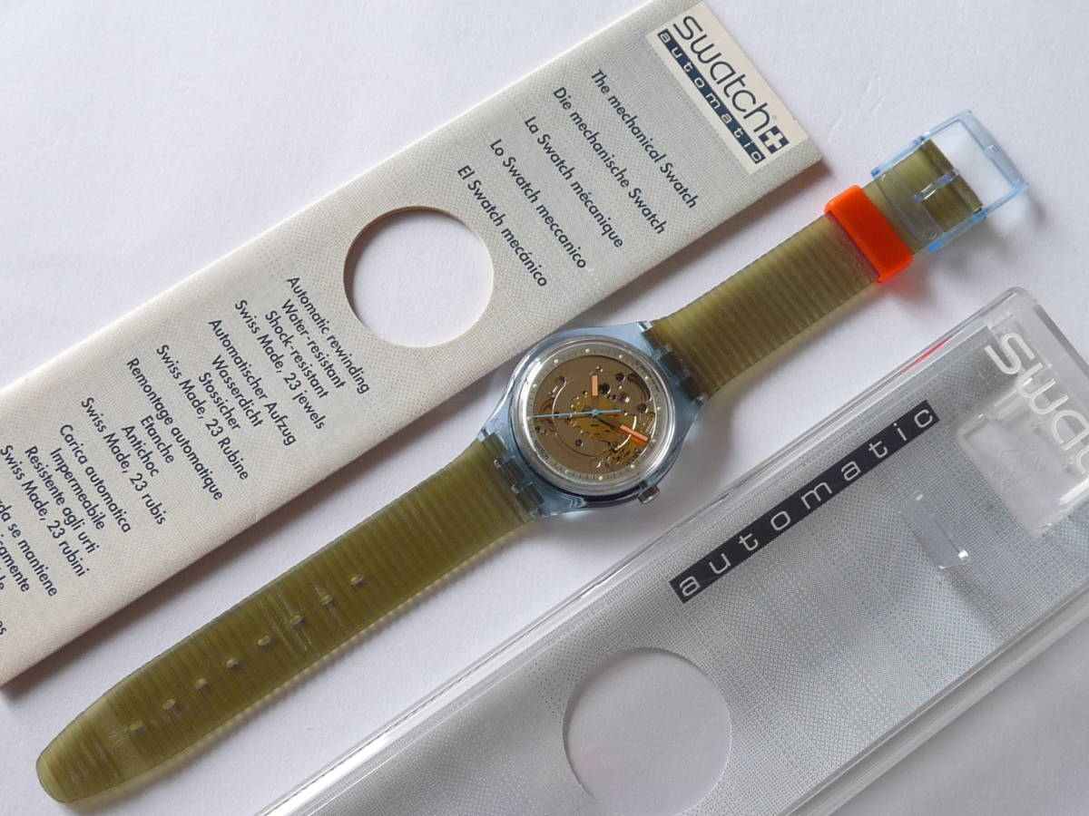 未使用 91年初代オートマチック ブルーマチック スウォッチ Swatch