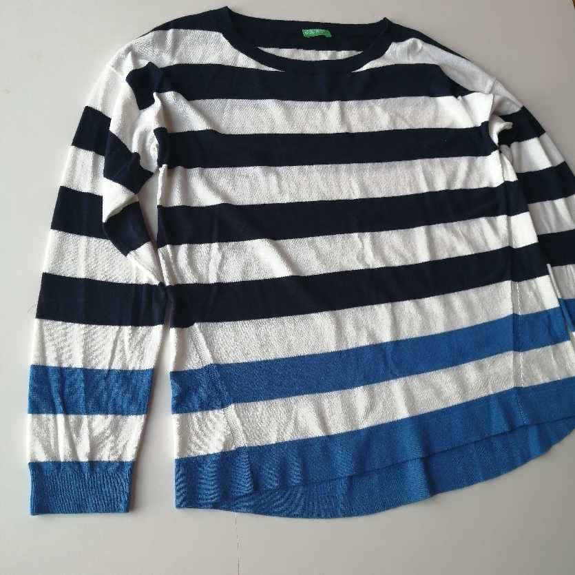 UNITED COLORS OF BENETTON★ボーダーニット★美USED_画像6