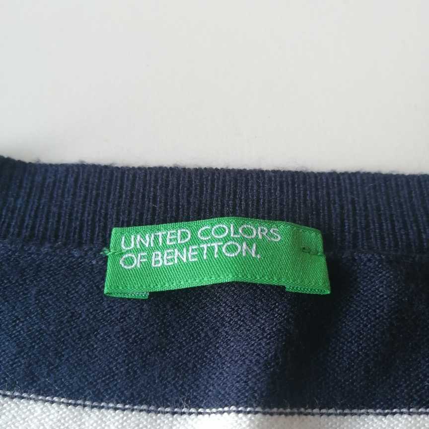 UNITED COLORS OF BENETTON★ボーダーニット★美USED_画像9