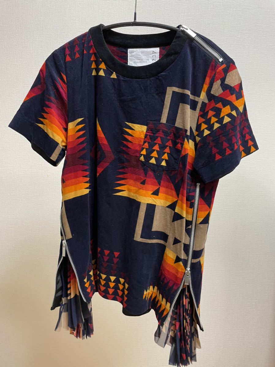 極美品　サカイ　SACAI ペンドルトン　トップス　サイズ1 PENDLETON コラボ_画像1