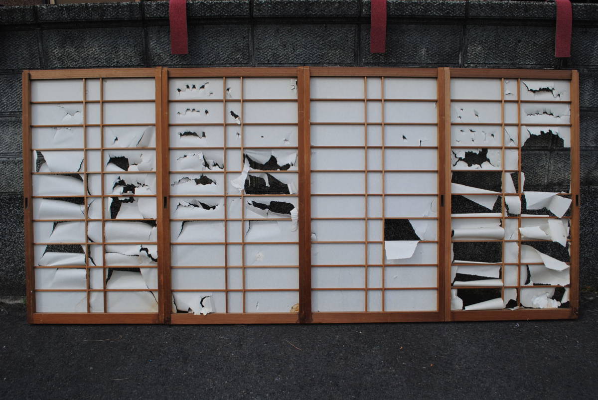 高い素材 布11 4枚組 窓用 明り取り用 障子 1220x670x32ミリ 障子 高い素材 布11 4枚組 窓用 明り取り用 障子 1220x670x32ミリ 障子