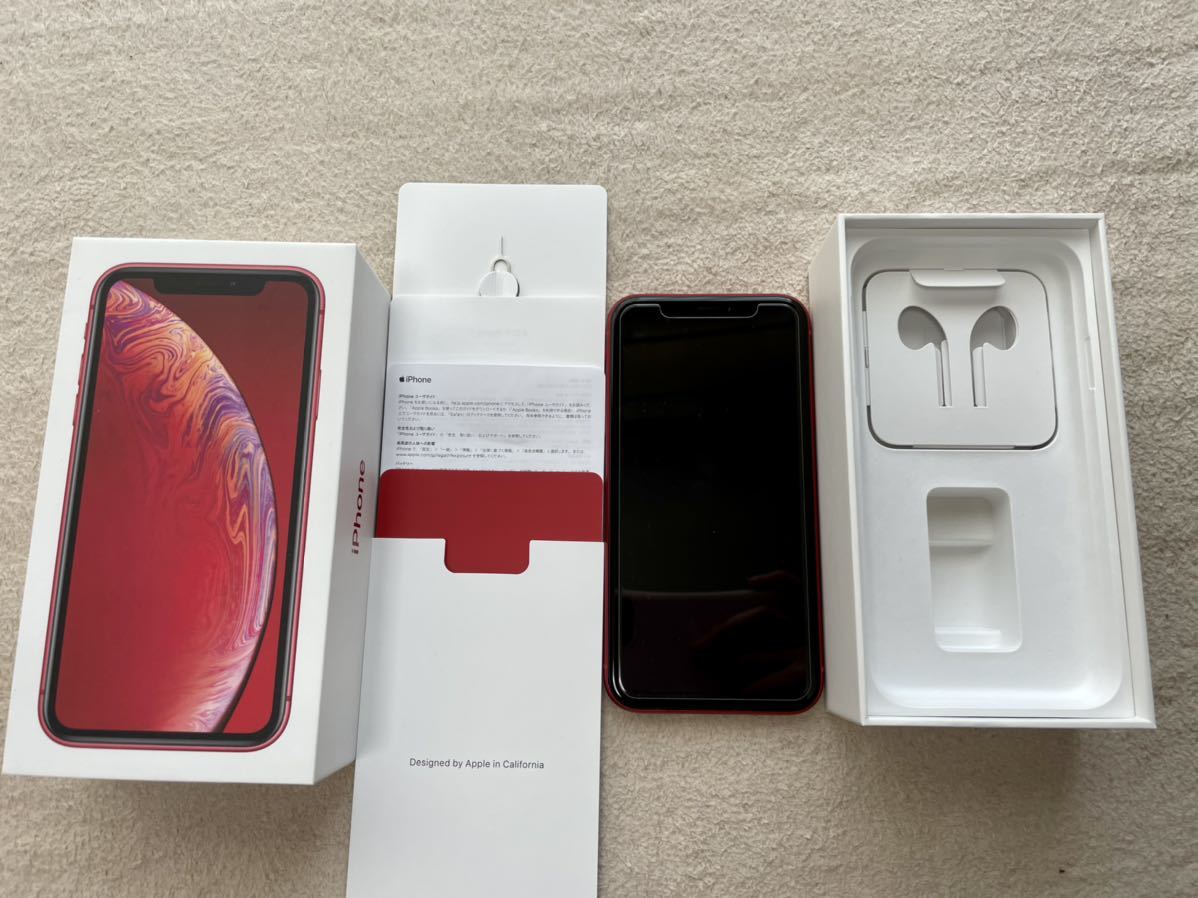 iPhone XR 64GB PRODUCT RED レッド SIMフリー Apple docomo 利用制限○ SIMロック解除 