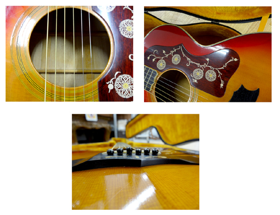 MORALES モラレス アコースティックギター MF350 サンバースト ジャパンビンテージ ギター ハードケース付き ZEN-ON 札幌 西岡店_画像4