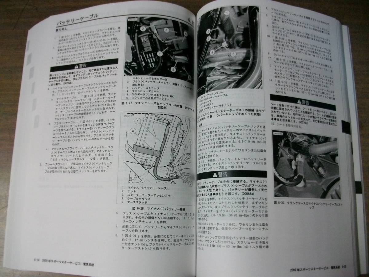 2009年 日本語版 スポーツスター サービスマニュアル 2009年 日本語版 スポーツスター サービスマニュアル