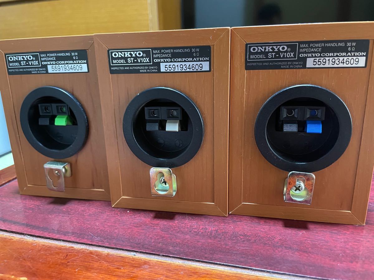 ONKYO オンキョー サラウンド スピーカーシステムST-V10X 3個 ONKYO オンキョー サラウンド スピーカーシステムST-V10X 3個