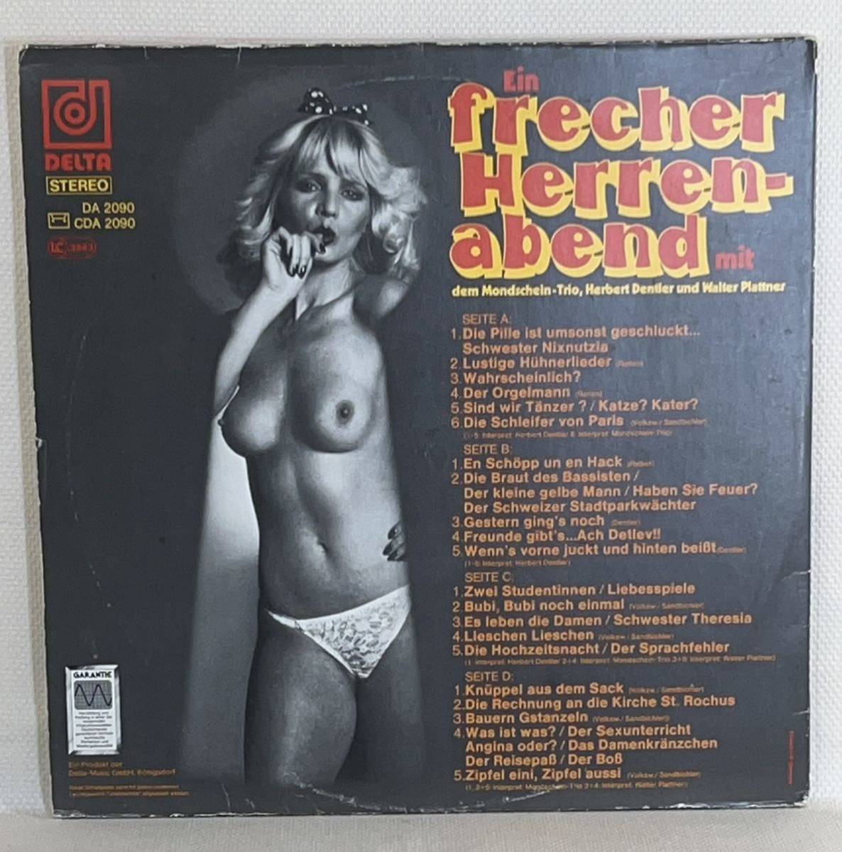 Mondschein Trio other / Ein Frecher Herrenabend* Germany record 2LP sexy nude 