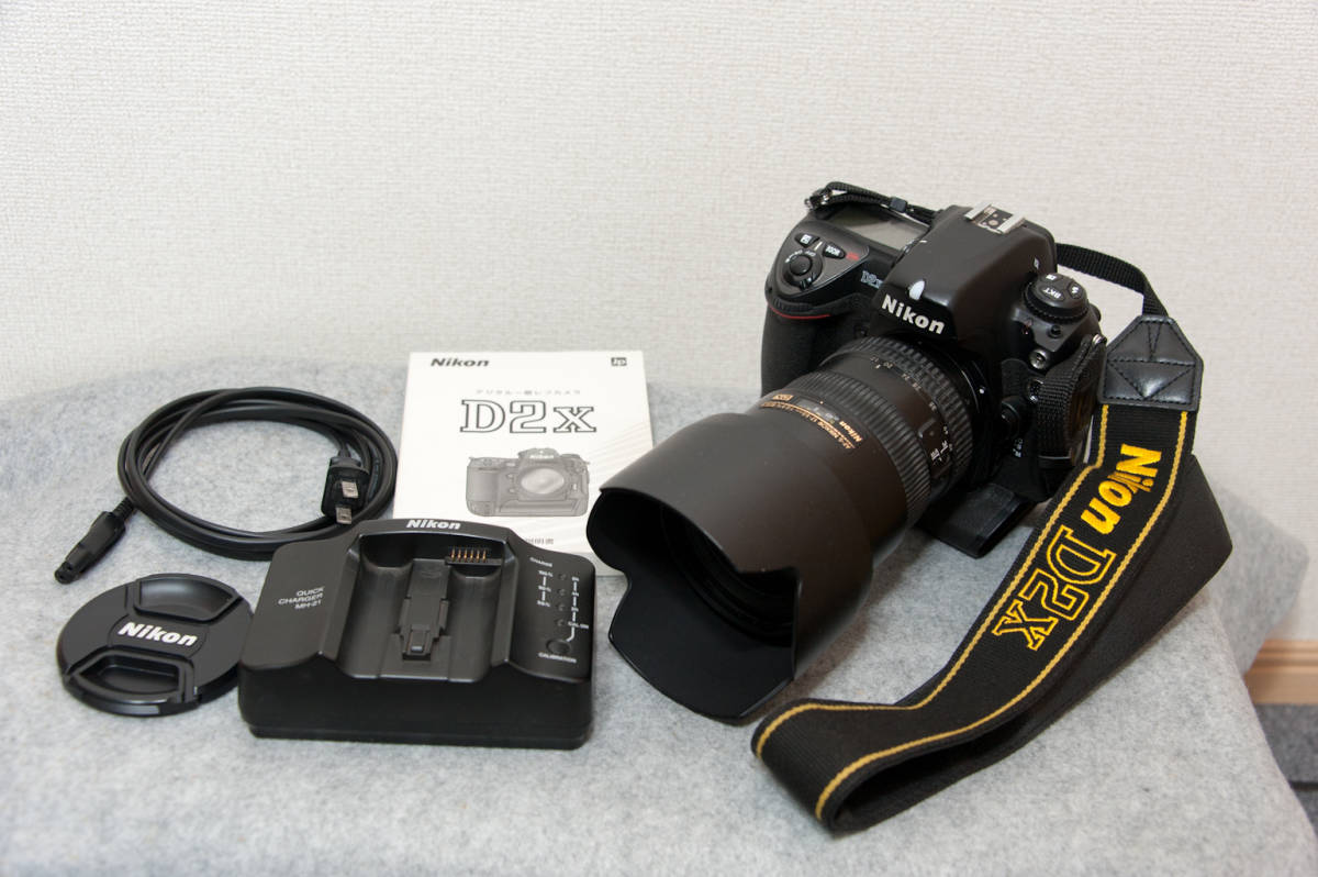 Nikon ニコン D2X　AF-S 17-55 2.8 G ED DX付き　取説・バッテリー・充電器あり　動作確認済み_画像1