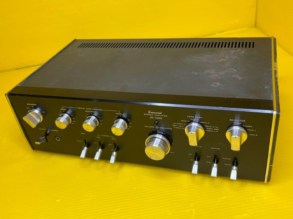 ビンテージ) Sansui AU5500. プリメインアンプ | www.jarussi.com.br
