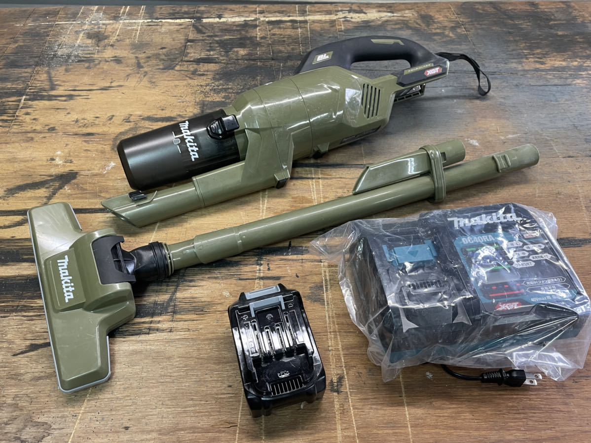 makita マキタ 40Vmax 充電式クリーナー CL003GRDO オリーブ 充電器+