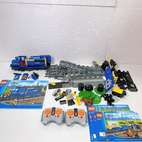 ○10V9b【送100】1円~レゴ シティ LEGO CITY カーゴトレイン #60052