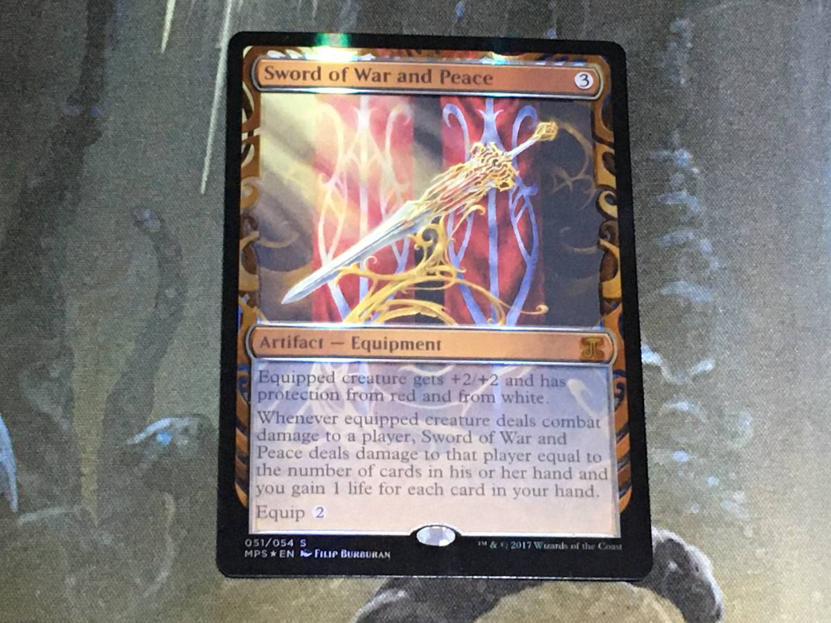 大特価品 MTG 戦争と平和の剣 マスターピース 部分foil www